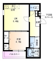 フジパレス住吉遠里小野Ⅲ番館の物件間取画像